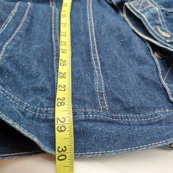 ROCAWEAR Mens Denim Jacket Size 2x Embroidery Length 30" - Picture 6 of 10